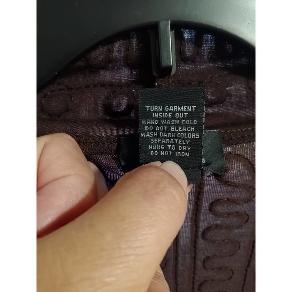 Objects Dart Open Front Embroidered Cardigan-Style Long Sleeve Black - Picture 4 of 4